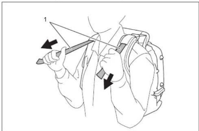 DOLMAR PB7660.4 - Adjusting shoulder strap - 3