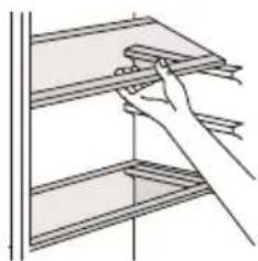 CANDY CFF 1854 DX - Positioning the door balconies - 1