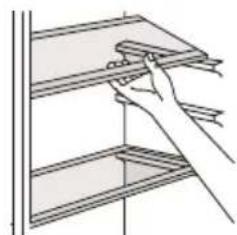 CANDY CFF 1854 W - Positioning the door balconies - 1