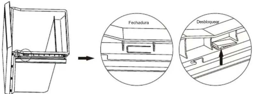 CANDY CFF 1854 W - Desmontar a gaveta inferior - 1