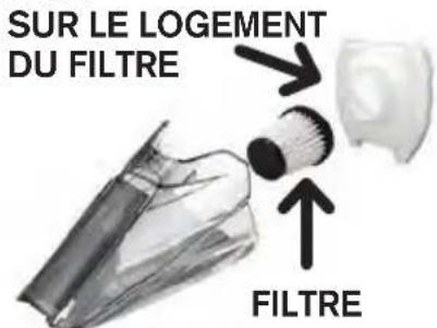 DIRT DEVIL Scorpion+ - RETRAIT ET REIN-STALLATION DU FILTRE - 2