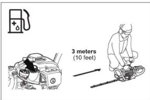 DOLMAR HT2350D - Storage of fuel - 6