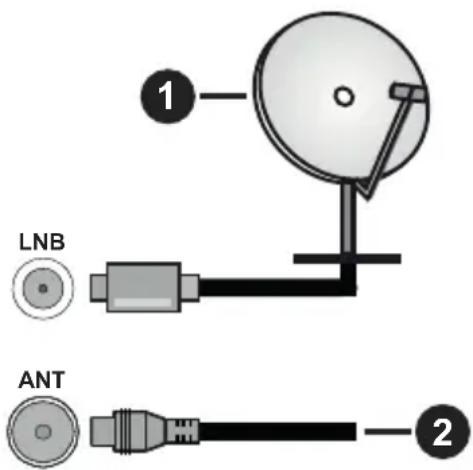 PANASONIC TX39JSW354 - Branchement de l'antenne - 1