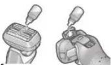 PANASONIC ESLS6A - Lubricate the shaver. It will keep the movement of the blades smooth and maintain a comfort shave. - 1