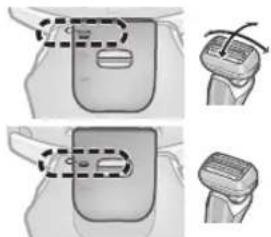 PANASONIC ESLS6A - ▶ Switching the shaver head - 1