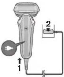 PANASONIC ESLS6A - Het scheerapparaat opladen - 1
