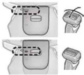 PANASONIC ESLS6A - ▶ Changement de la tête du rasoir - 3