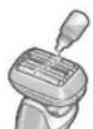 PANASONIC ESLS9A - Lubricate the shaver. - 1