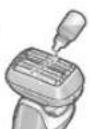 PANASONIC ESLS9A - Lubrifique o aparelho de barbear. - 1