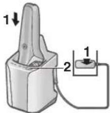 PANASONIC ESLS9A - Wsuń maszynkę do samoczysczącej ładowarki [B] i podłącz adaptor [C26] do gniazda elektrycznego. (Patrz strona 320.) - 1