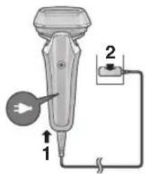 PANASONIC ESLS9A - Charging without the self-cleaning recharger - 1