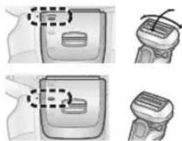 PANASONIC ESLV6U - ▶ Byt ut rakapparatens huvud - 1