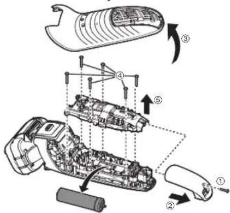 PANASONIC ESLV6U - Casarea accumulatorului încorporat - 1