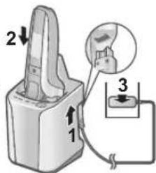 PANASONIC ESLV9U - Charging the shaver - 1