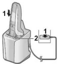 PANASONIC ESLV9U - Sæt barbermaskinen i den selvrensende oplader [B] og forbind adaptoren [C27] til en stikkontakt. (Se side 183.) - 1