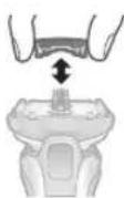 PANASONIC ESLV9U - Remplacement des lames internes - 1