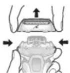 PANASONIC ESLV9U - Replacing the system outer foil and the inner blades - 1