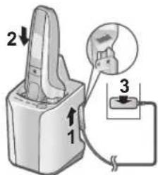 PANASONIC ESLV9U - Chargement du rasoir - 1