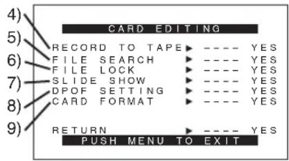 PANASONIC PVDC152K - Sous-menu [OTHER FUNCTIONS] - 2