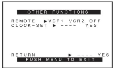 PANASONIC PVDC152K - Sous-menu [OTHER FUNCTIONS] - 6