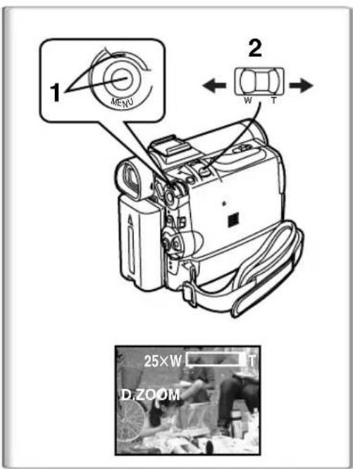 PANASONIC PVDC152K - Fonction zoom avant/arrête - 1
