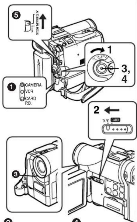 PANASONIC PVDC152K - Mode enregistrement audio - 1
