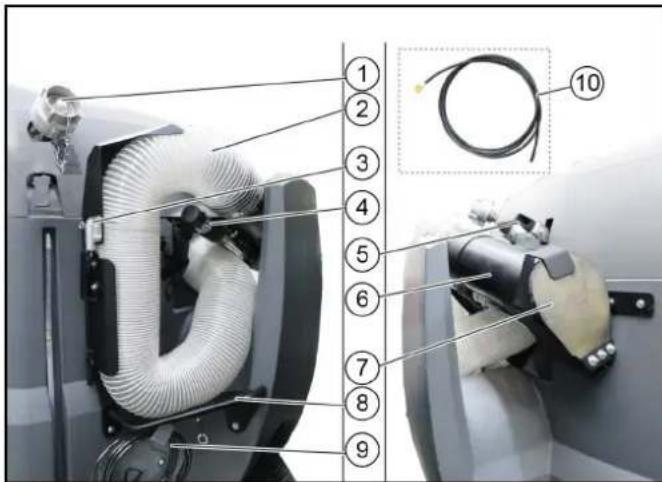 Kärcher MC 130 Plus - Working with the manual suction hose (ex-factory option) - 1