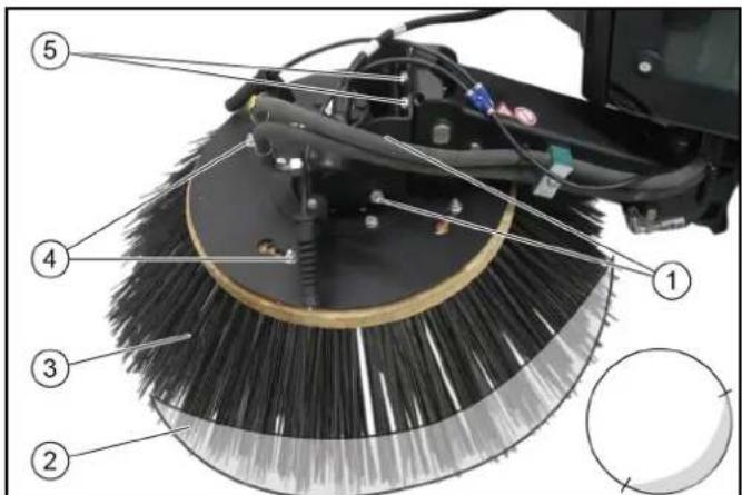 Kärcher MC 130 Plus - Replacing the side brush - 1