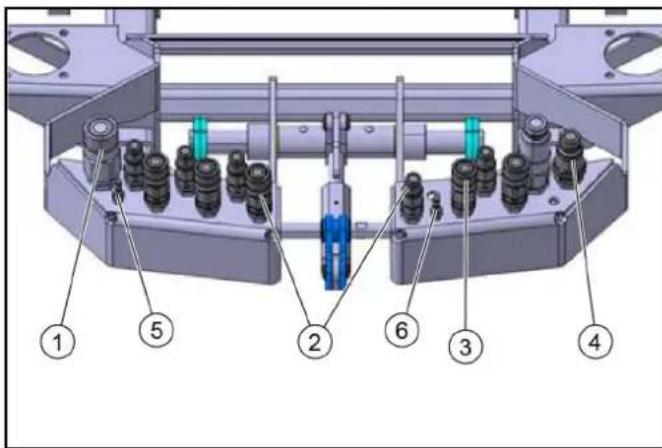 Kärcher MC 130 Plus - Hydraulische slangen op het voertuig aansluten - 1