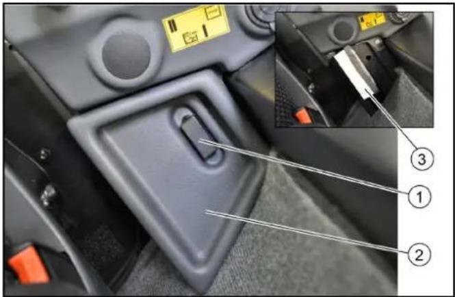 Kärcher MIC 70 - Sostituire il filtro antiparticolato interno della cabina - 1