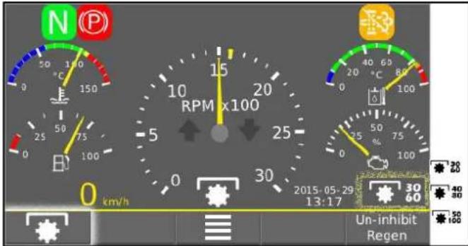 N P 50 10 9 150 25 75 0 100 0 km/h RPM x100 15 20 10 25 30 0 2015-05-29 13:17 Un-inhibit Regen