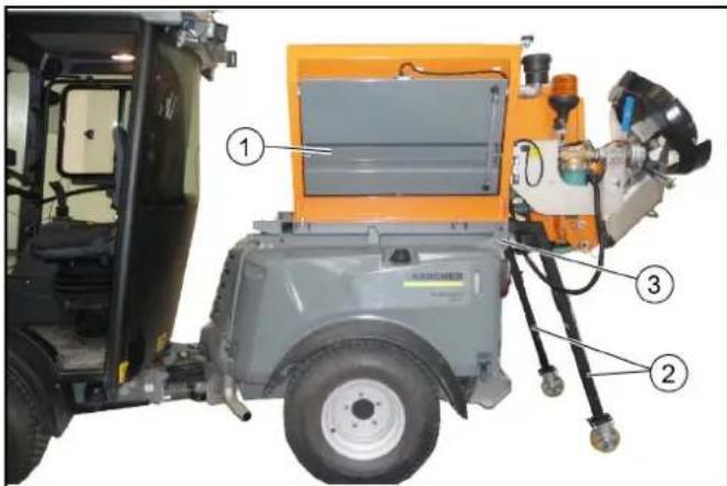 Kärcher MIC 70 - Posizionare l'apparecchio assemblato sul veicolo - 3