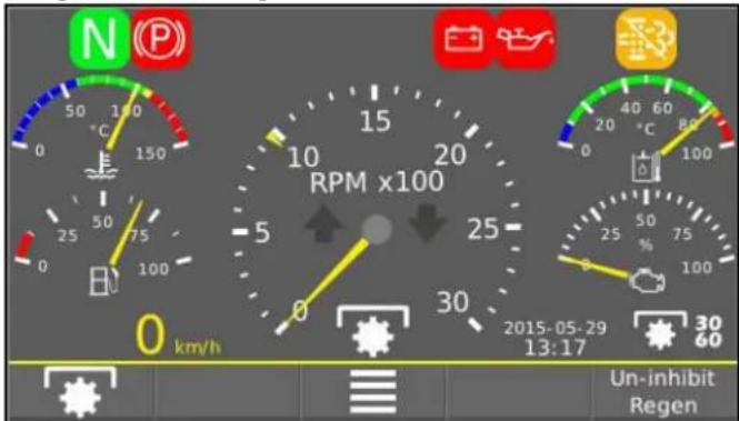 N P 50 100 0 150 25 75 0 100 RPM x100 15 10 20 -5 25 0 30 km/h 20 60 40 80 25 50 0 75 100 25 100 30 Un-inhibit Regen