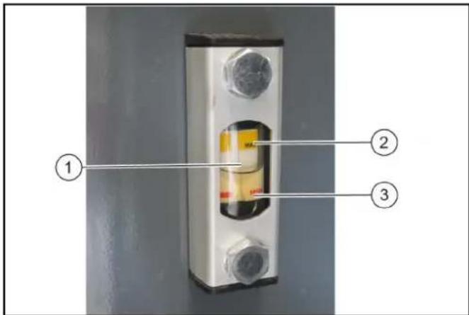 Kärcher MIC 70 - Comprobación del nivel de aceite hidráulico y rellenado - 1