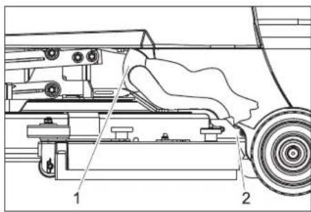 Kärcher BD 5040 RS Bp Pack - Desmontar a barra de aspiração - 1
