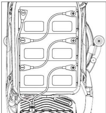 Kärcher BD 5040 RS Bp Pack - Vstavljanje in priključitev baterije - 1