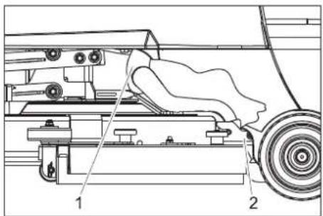 Kärcher BD 5040 RS Bp Pack - Siurbimo rémelio išmontavimas - 1