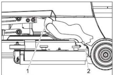 Kärcher BD 5040 RS Bp Pack - Demontarea tijei de aspiratie - 1