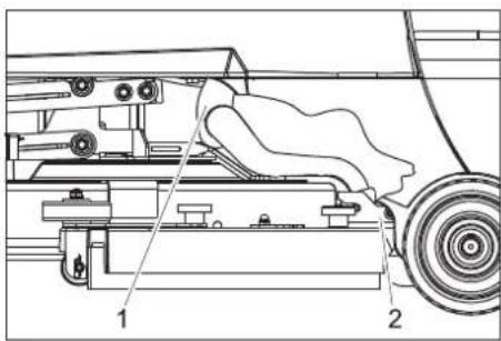 Kärcher BR 5540 RS Bp Pack - Демонтаж на лента засмукване - 1