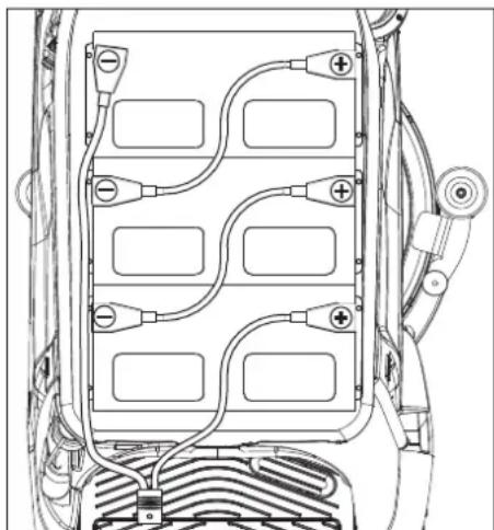 Kärcher BR 5540 RS Bp Pack - Montage et branchement de la batterie En cas de la variante Bp Pack la batterie est déjà montée. - 1