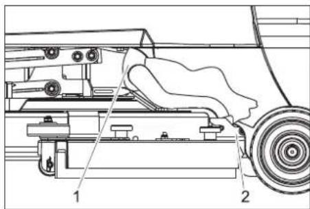 Kärcher BR 5540 RS Bp Pack - Desmontar la barra de aspiración - 1