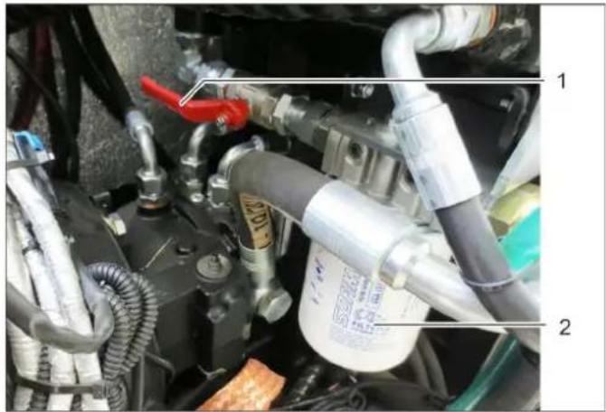 Kärcher B 300 R I LPG - Remplacer le filtre à huile hydraulique. - 1