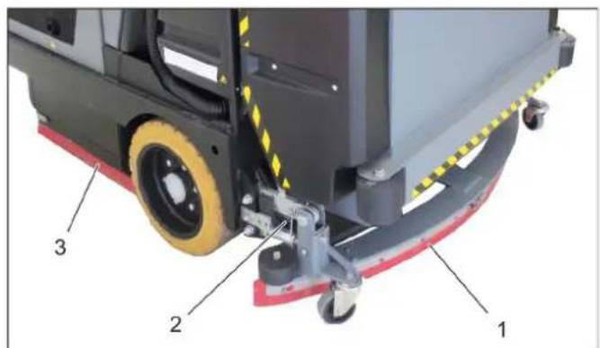 Kärcher B 300 R I D - Limpiar los labios de sellado, la barra de aspiración y las boquillas de pulverización - 1