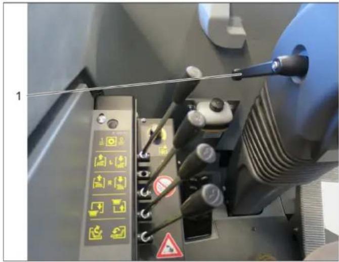 Kärcher B 300 R I D - Lenkradposition einstellen - 1