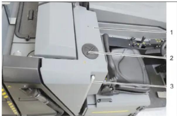 Kärcher B 300 R I D - Πλήρωση της δεξαμενής φρέσκου νερού - 1