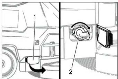 Kärcher BD 4335 C Ep - Cleaning the sieve - 1