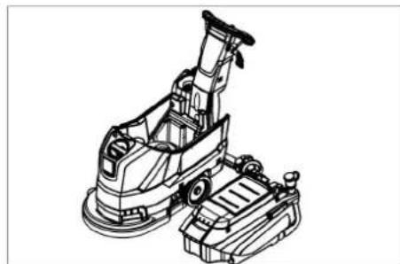Kärcher BD 4335 C Ep - Retirer le bac d'eau sale - 1
