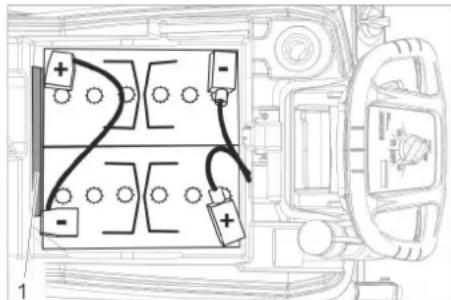 Kärcher BD 4325 C Bp Pack - Τοποθετήστε και συνδέστε τη μπαταρία - 1