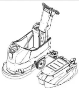 Kärcher BD 4325 C Bp Pack - Αφαίρεση της δεξαμενής βρώμικου νερού - 1