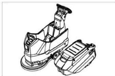 Kärcher BD 5060 C Ep Classic - Retirer le bac d'eau sale - 1